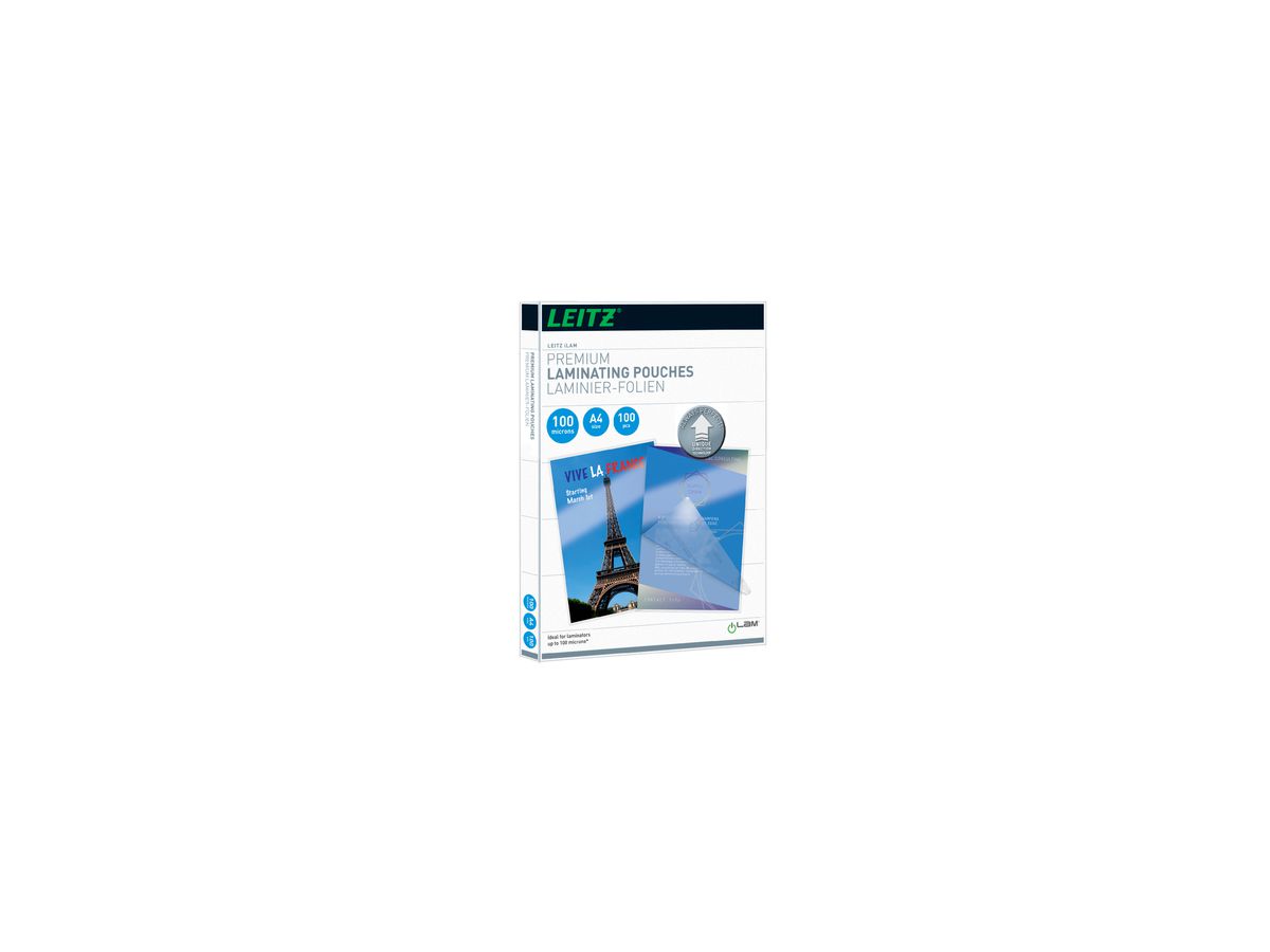 Leitz Laminierfolie A4 UDT 74800000 100mic glasklar 100 St./Pack.