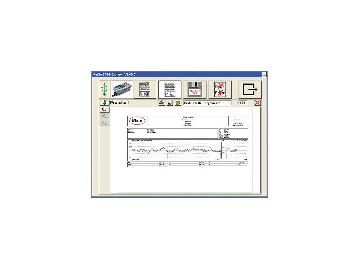 Explorer-Software für MarSurf PS1