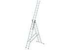 MUNK Alu-Mehrzweckleiter 3 x 11 Sprossen, Leiterlänge 7,8 m