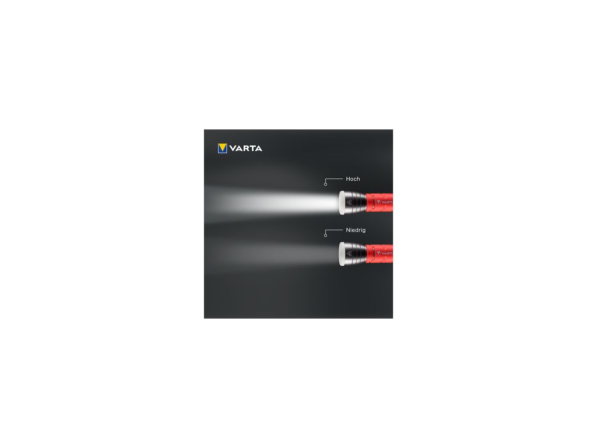 Varta Taschenlampe Outdoor Sports 17627101421 LED 3xAAA rot