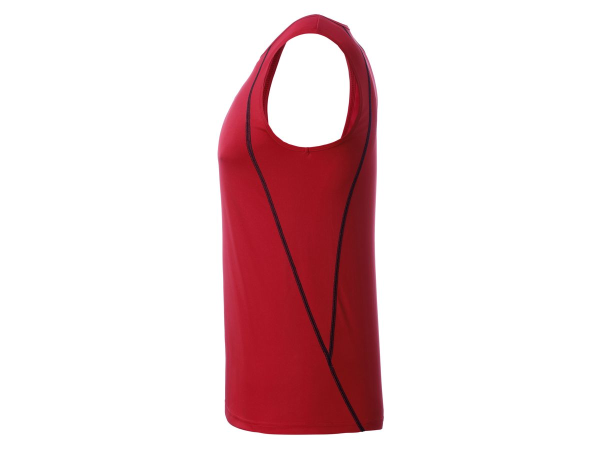 JN Men's Sports Tanktop JN494 red/black, Größe M