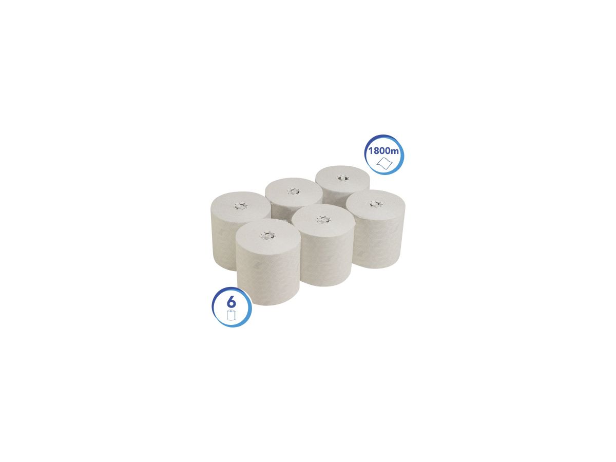 Scott Handtuchrolle Control Extra Strong 6626 300m weiß 6 Rl./Pack.