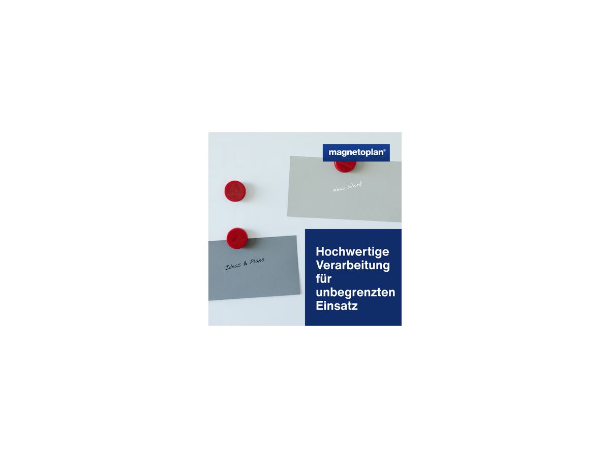 magnetoplan Magnet Ergo Large 1665006 34mm rot 10 St./Pack.