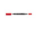 STAEDTLER Permanentmarker Lumocolor duo 348-2 0,6mm/1,5mm rot