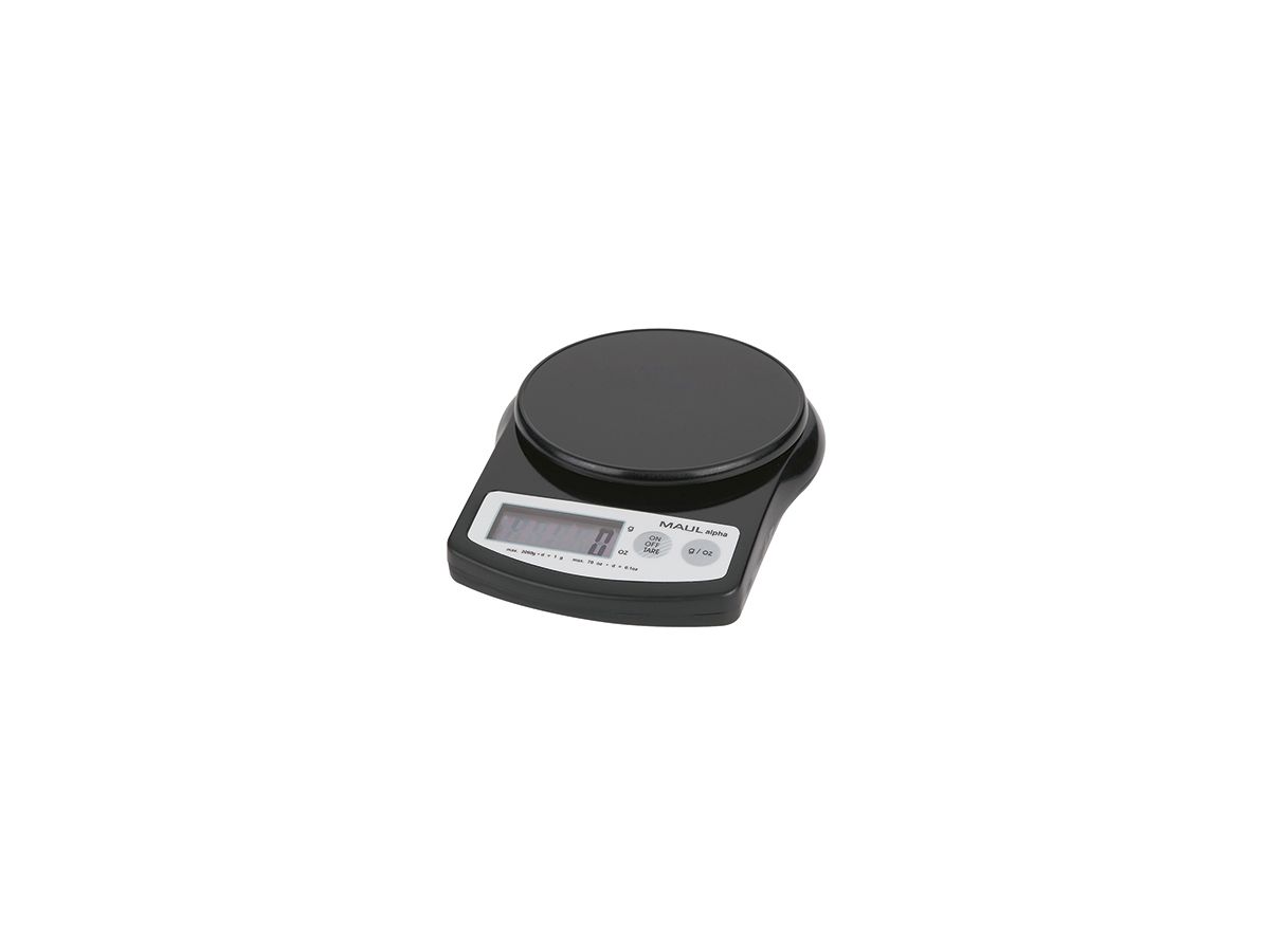 MAUL Briefwaage MAULalpha 1642090 max. 2kg Kunststoff schwarz