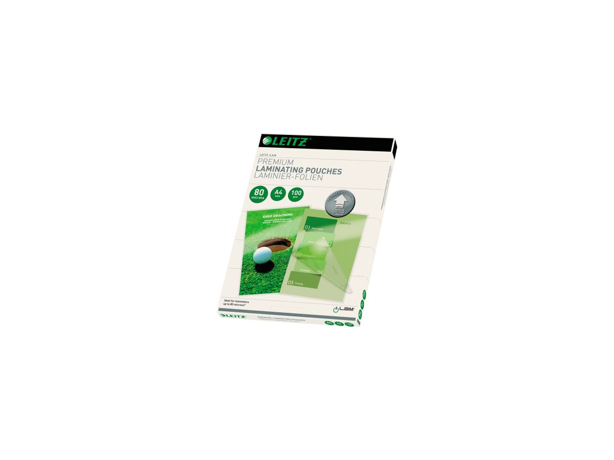 Leitz Laminierfolie UDT 74780000 DIN A4 80mic 100 St./Pack.