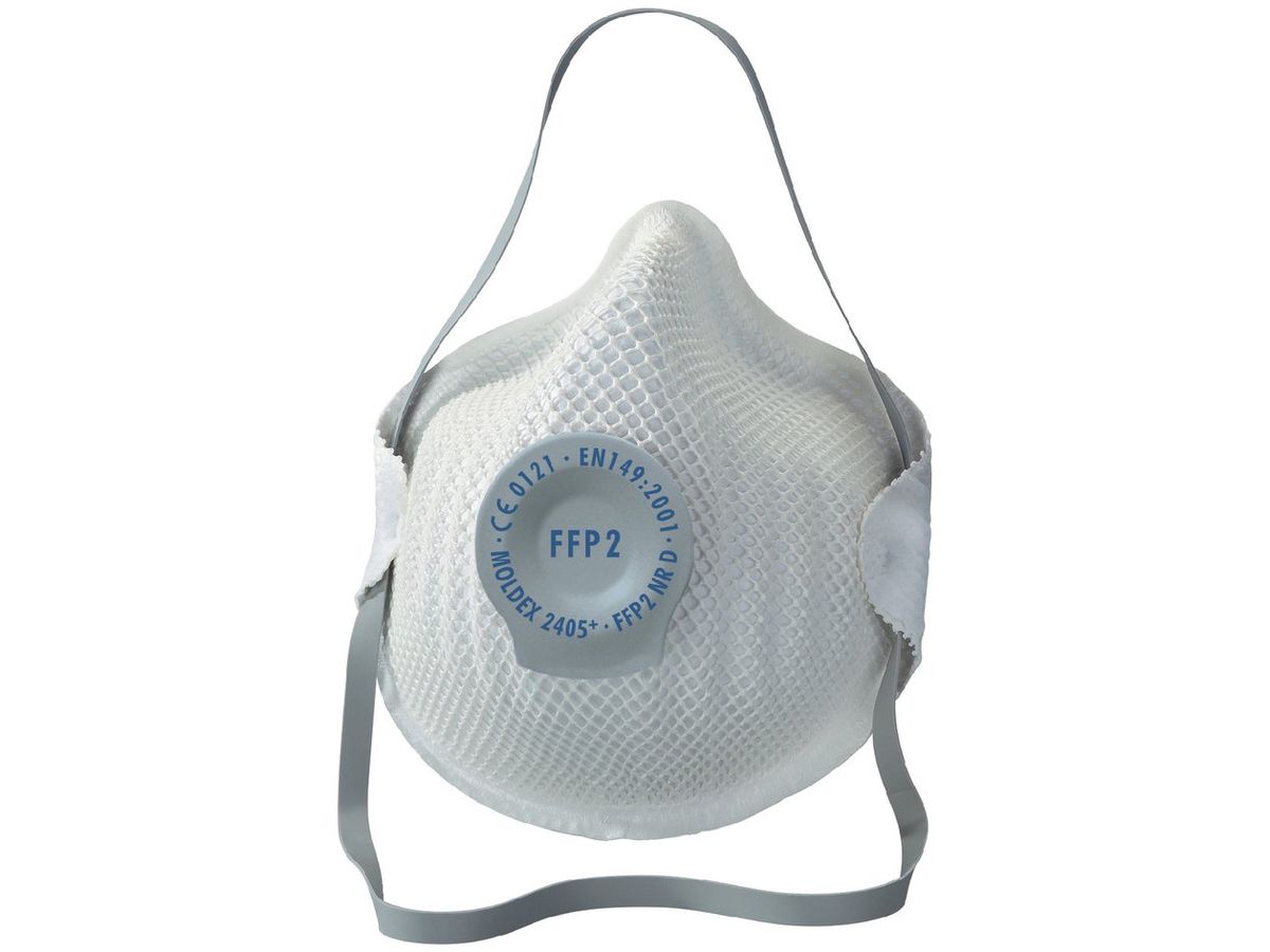 MOLDEX Atemschutzmaske 2405 FFP2 NR D mit Klimaventil, der Klassiker