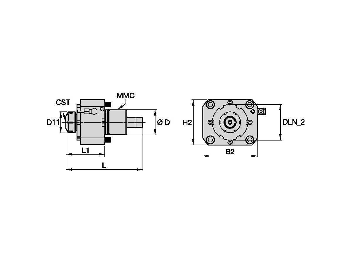 ERICKSON TACU002ER32DA61301864 MORI SEIKI DRIVEN TOOL AXIAL ER32
