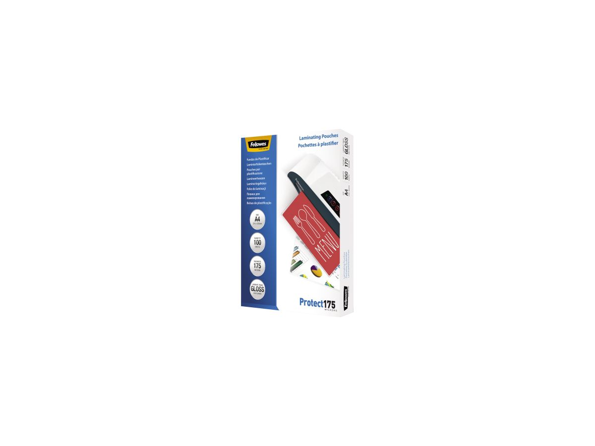 Fellowes Laminierfolie Protect 175 5308703 DIN A4 tr 100 St./Pack.