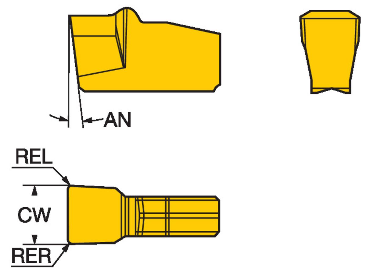 COROMANT T-Max Q-Cut Wendeplatte zum Einstechen N151.2-300-25-4G1125
