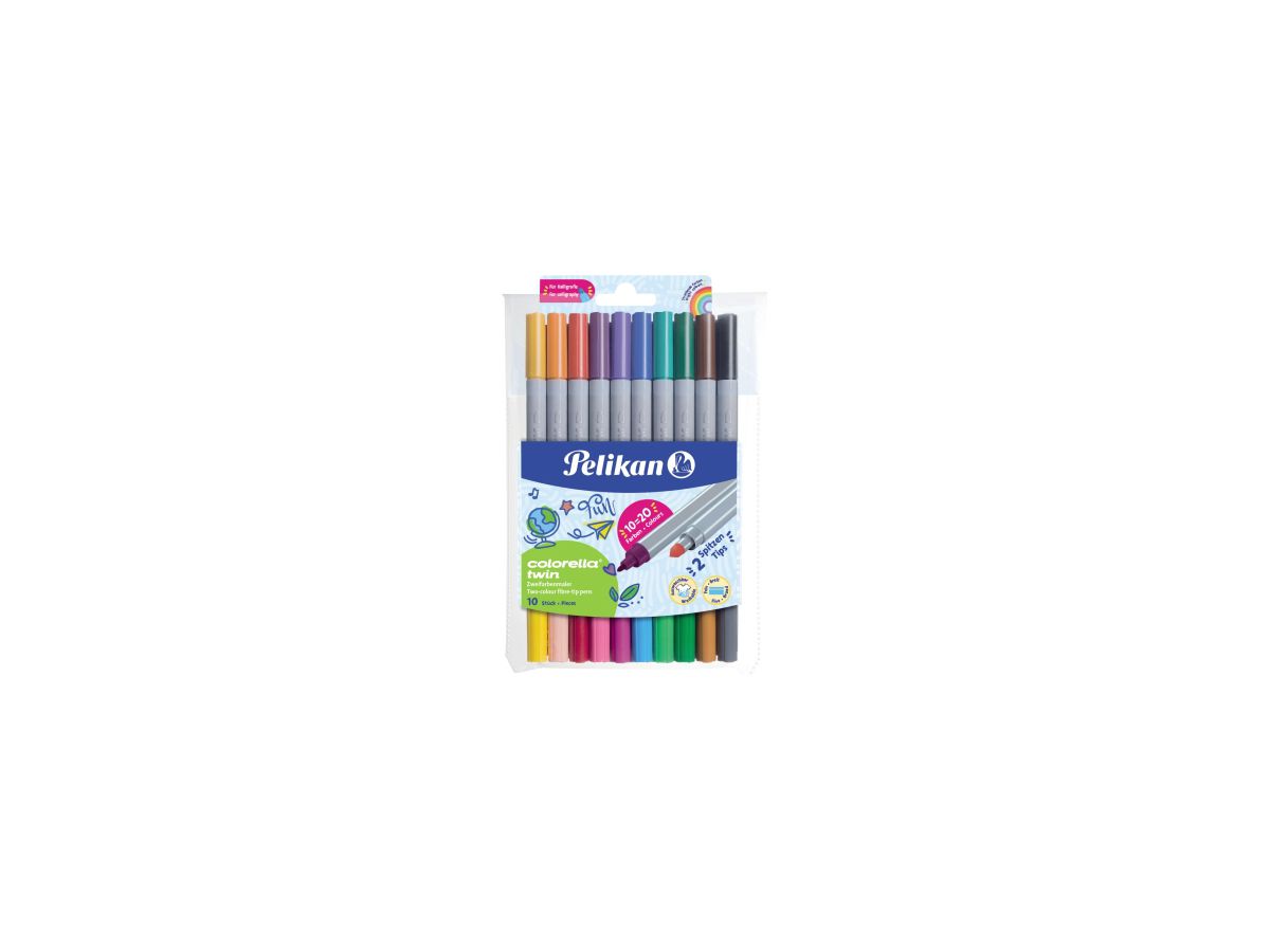 Pelikan Colorella twin C304 20 Farben 2 Strichbreiten Pa=10St