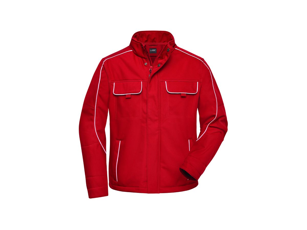 JN Softshell-Jacke JN884 red, Größe 6XL