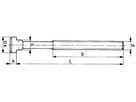 Schraube f.T-Nuten D787 M8x  8x 32mm kpl.     AMF