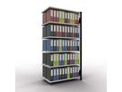 SCHULTE Büroregal-Stecksystem Anbauregal mit Mittelanschlag, 2000x1000x600