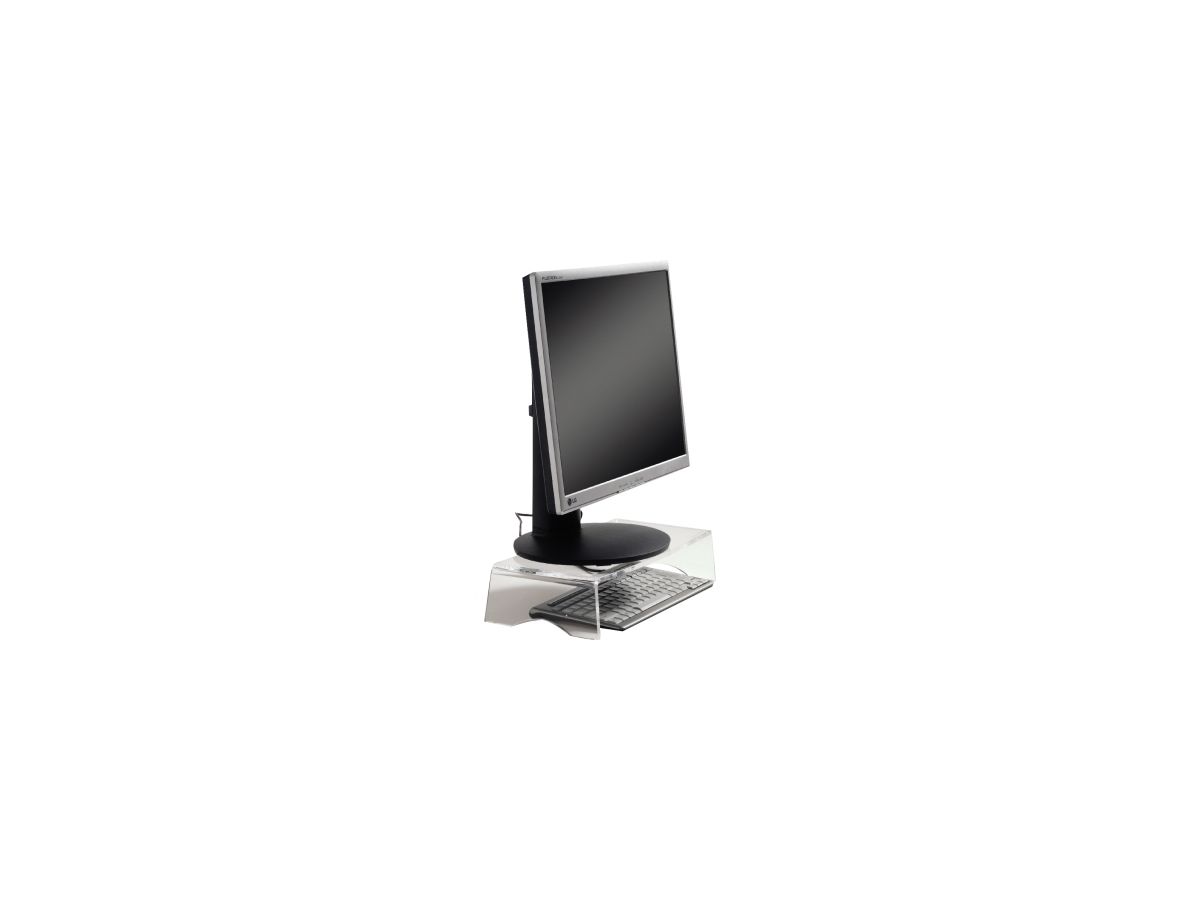 BakkerElkhuizen Monitorständer Q-Riser 90 BNEQR90 glasklar