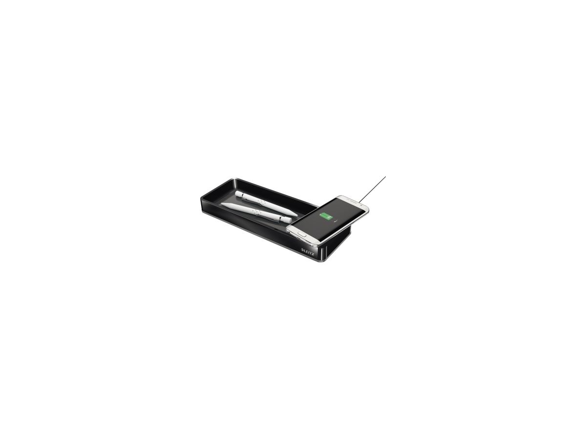 Leitz Stifteschale Duo Colour 53650095 Qi-Ladegerät schwarz
