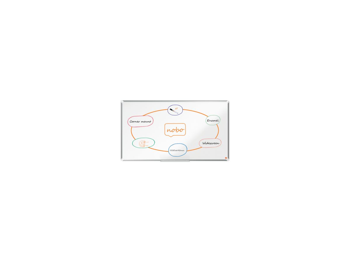 Nobo Whiteboard Premium Plus 1915367 Emaille 69x122cm