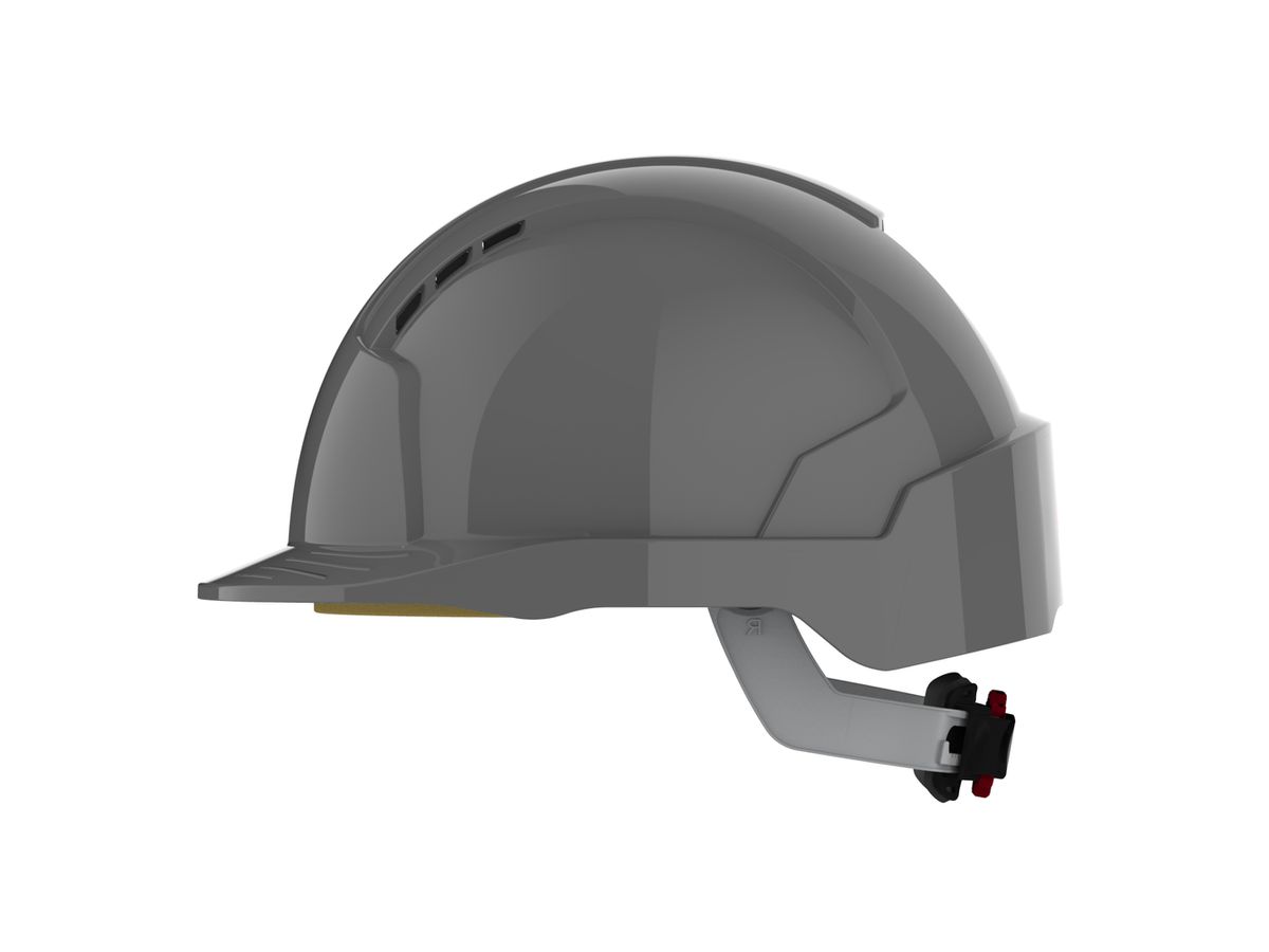 JSP Schutzhelm EVO3 AJF170 belüftet, mit Schirm, grau