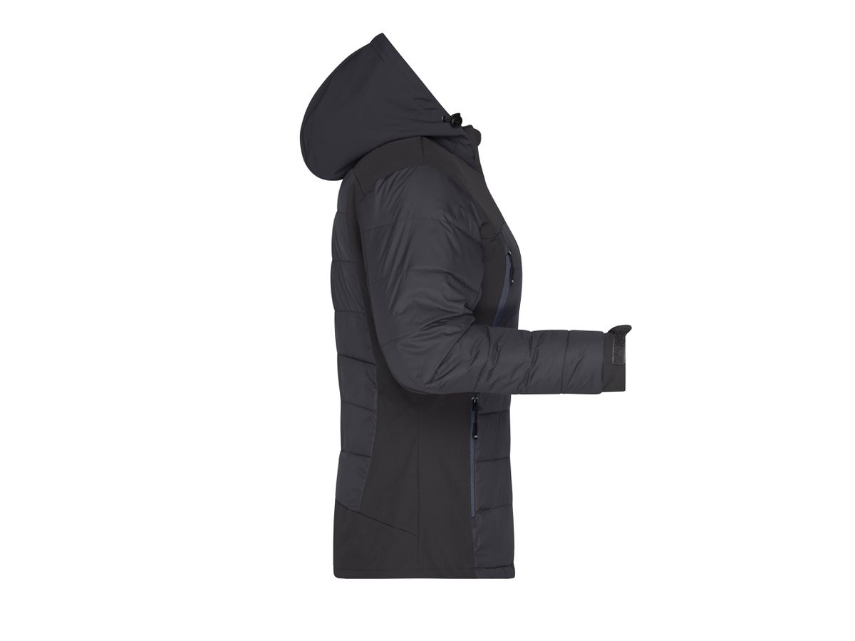 JN Ladies Outdoor Hybrid Jacket JN1049 95%PES/5%EL, black, Größe M