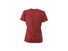 JN Ladies Heather T-Shirt JN973 65%PES/35%BW, wine-melange, Größe S