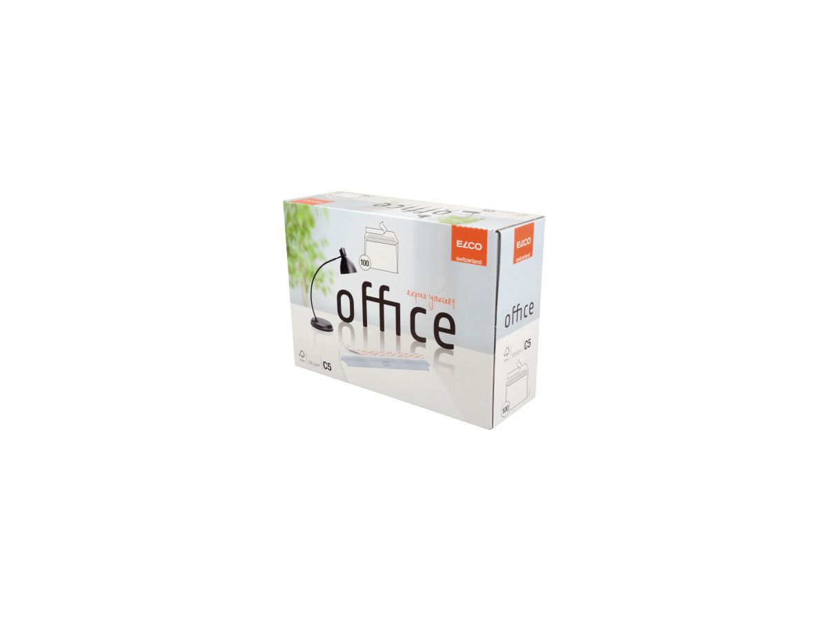 ELCO Briefumschlag Office 74535.12 C5 80g weiß 100 St./Pack.