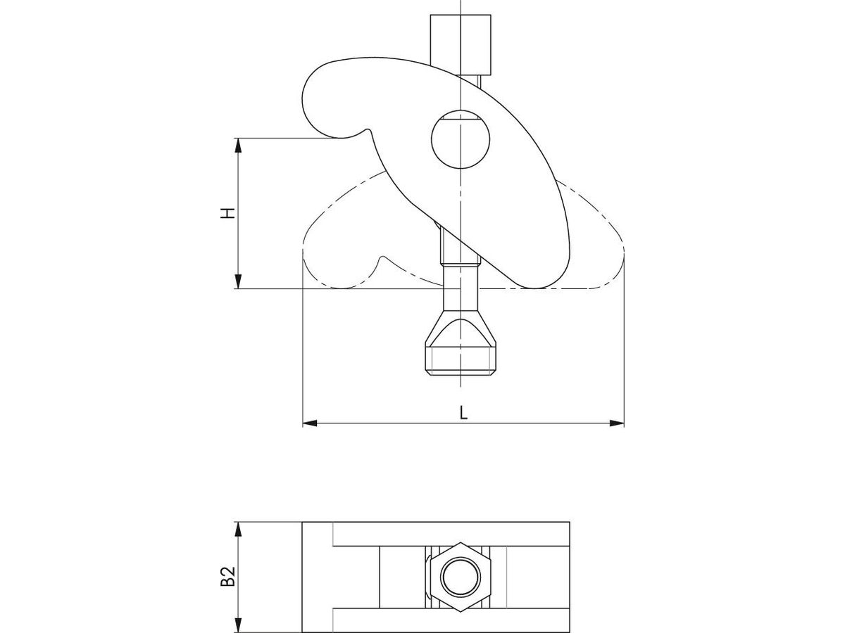 FORMAT Spannpratze komplett mit Schraube 17 x 14 mm