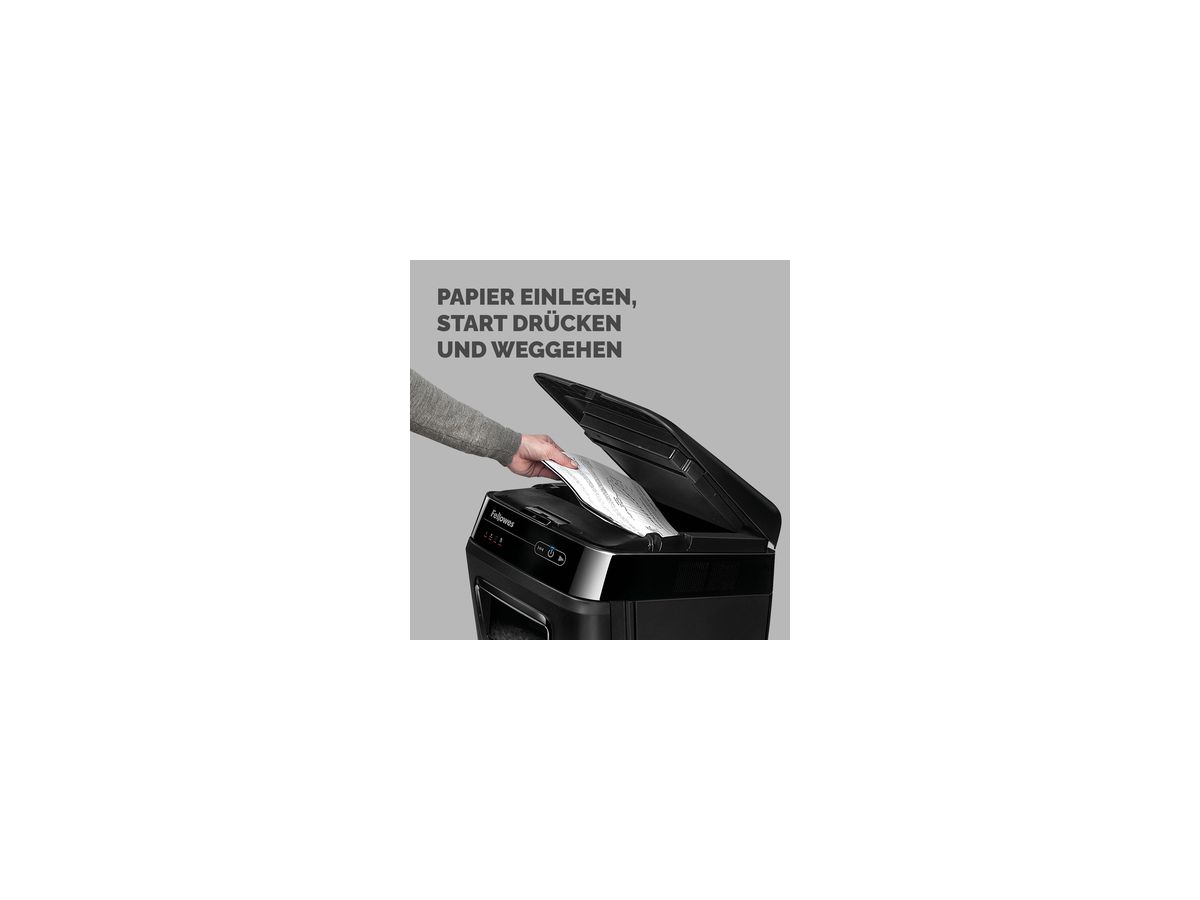 Fellowes Aktenvernichter AutoMax 200M 4656301 Partikel 2x14mm