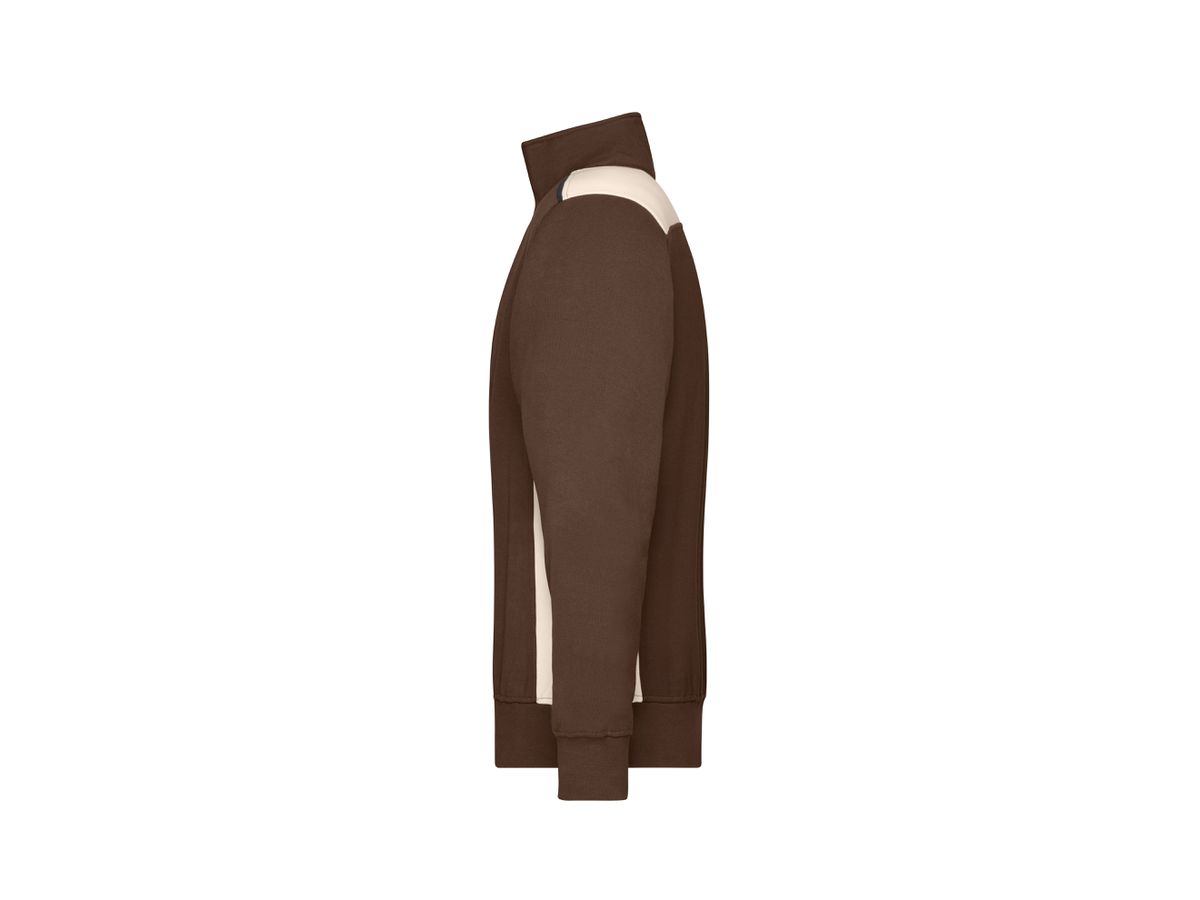 JN Sweatshirt mit Stehkragen JN868 brown/stone, Größe M