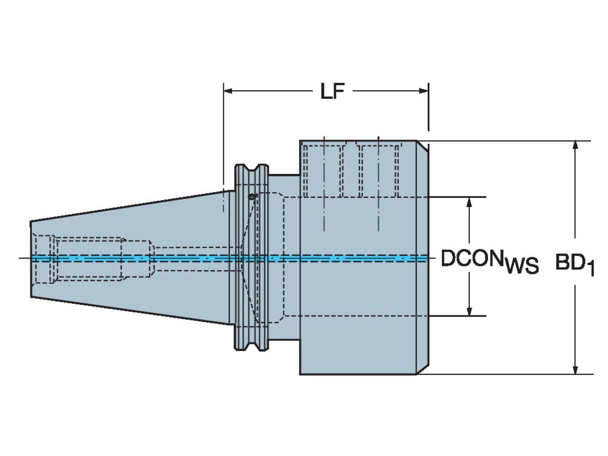 COROMANT Adapter ISO 7388-1 - Weldon A1B20-4032100