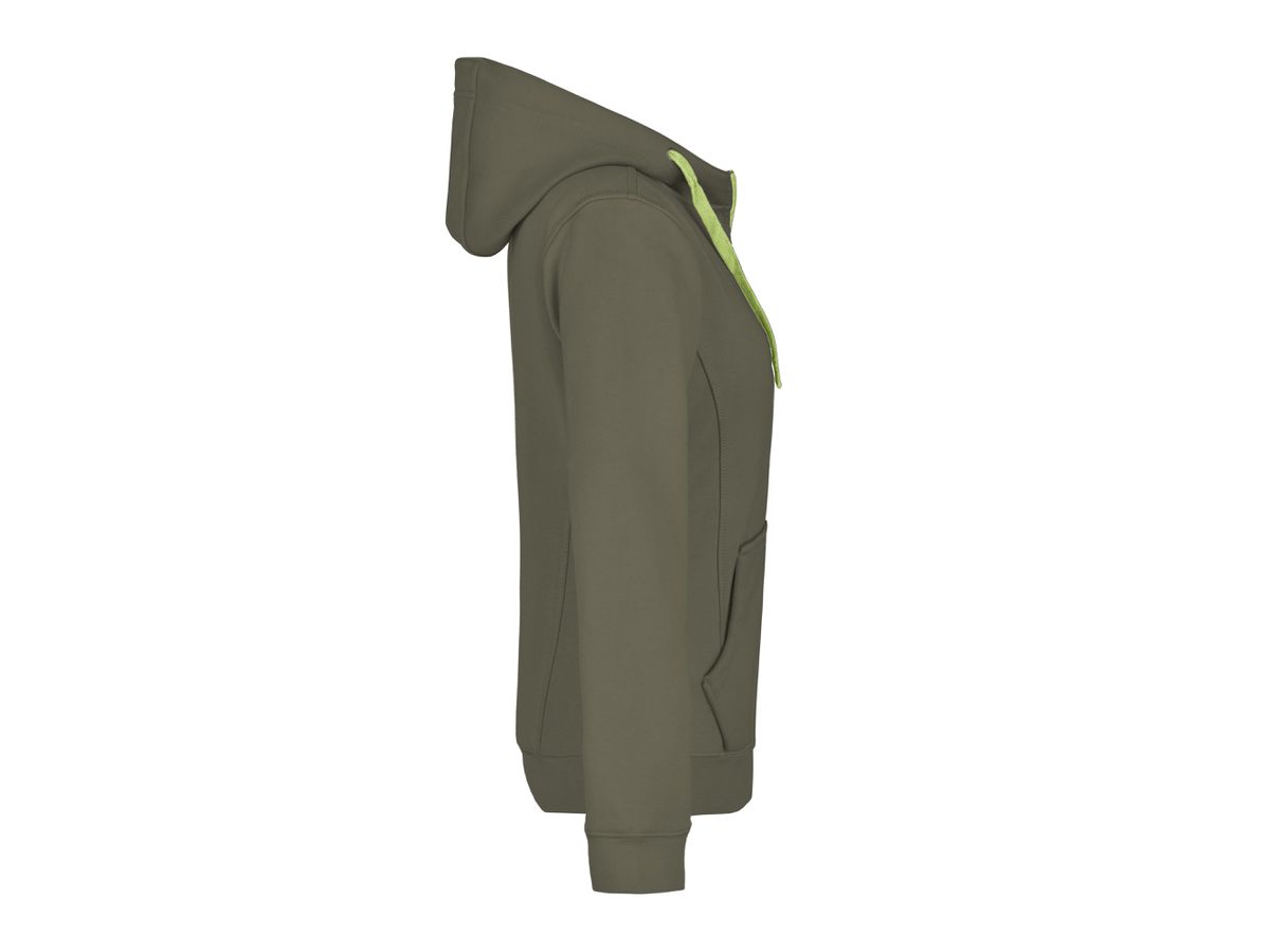 JN Ladies Doubleface Jacket JN354 55%PES/45%BW, olive/lime-green, Größe M
