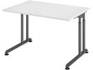 Schreibtisch C-Fuß 1200x800 mm Weiß