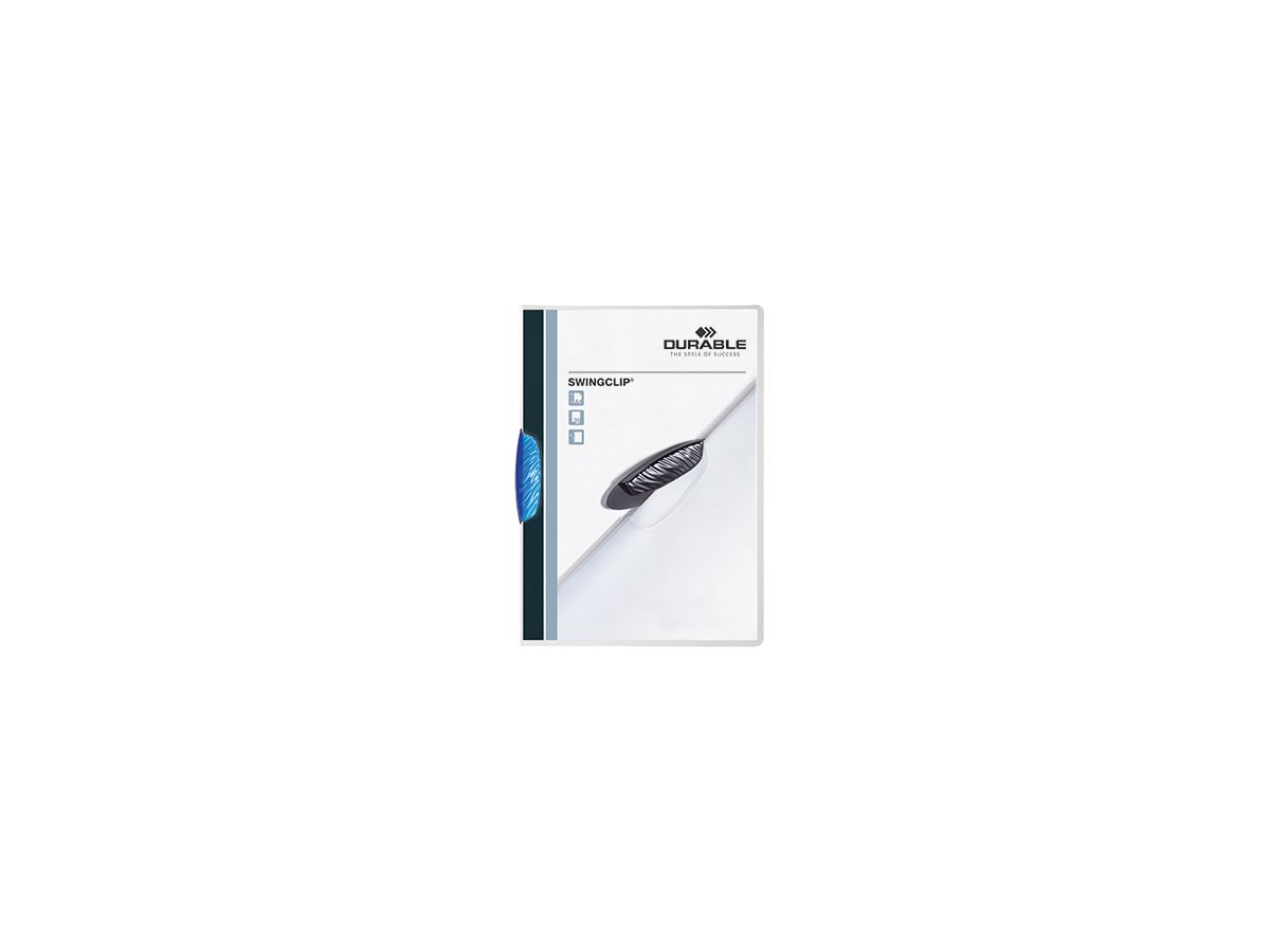 DURABLE Klemmmappe SWINGCLIP 226007 DIN A4 max. 30Bl. Klemme d.bl