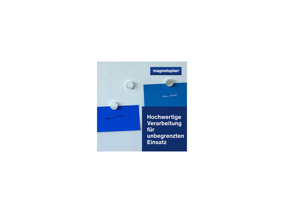 magnetoplan Magnet Ergo Large 1665032 34mm silber 10 St./Pack.