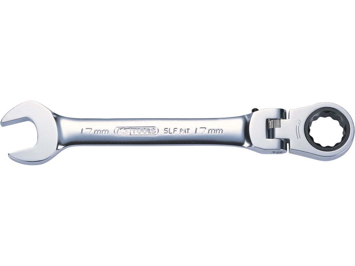 KS TOOLS Gelenk-Ratschenschlüssel 10mm mit Verriegelung