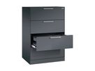 C+P Hängeregistraturschrank Asisto 146223412S10071 A4 2bahnig sgr/sgr