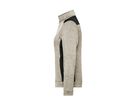 JN Damenfleece Jacke JN861 stone-melange/black, Größe M