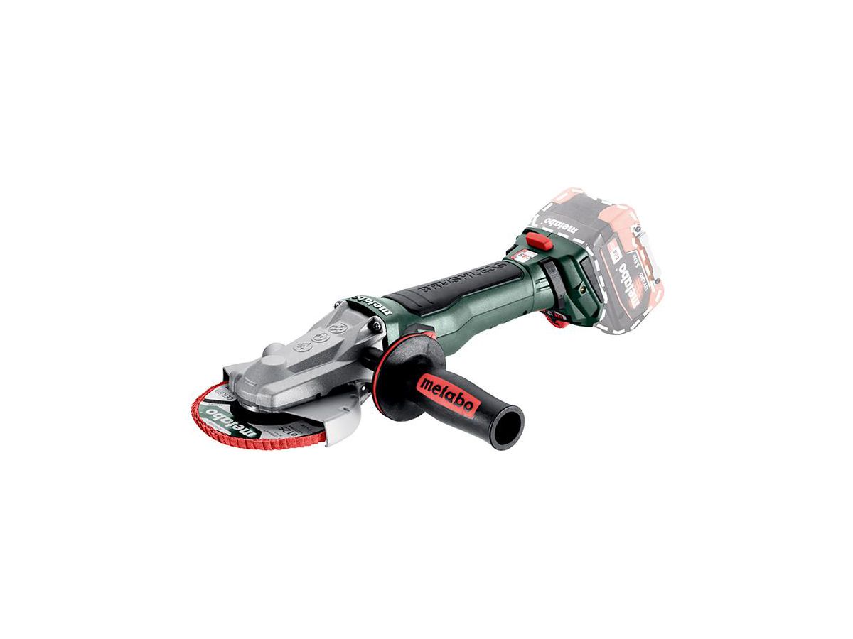 METABO Akku-Flachkopfwinkelschleifer WVBF 18 LT BL 11-125 Quick