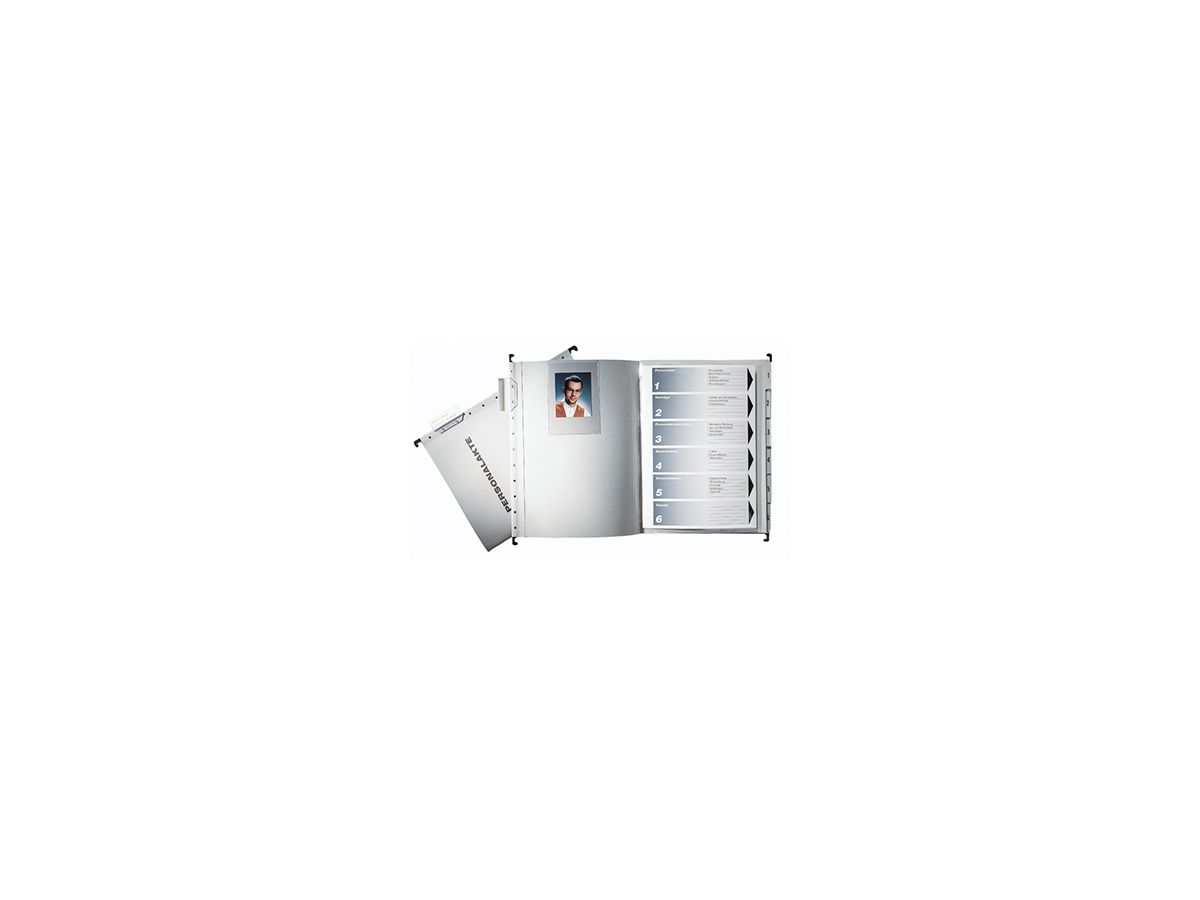 Leitz Personalmappe 300410085 DIN A4 250g Colorspankarton grau