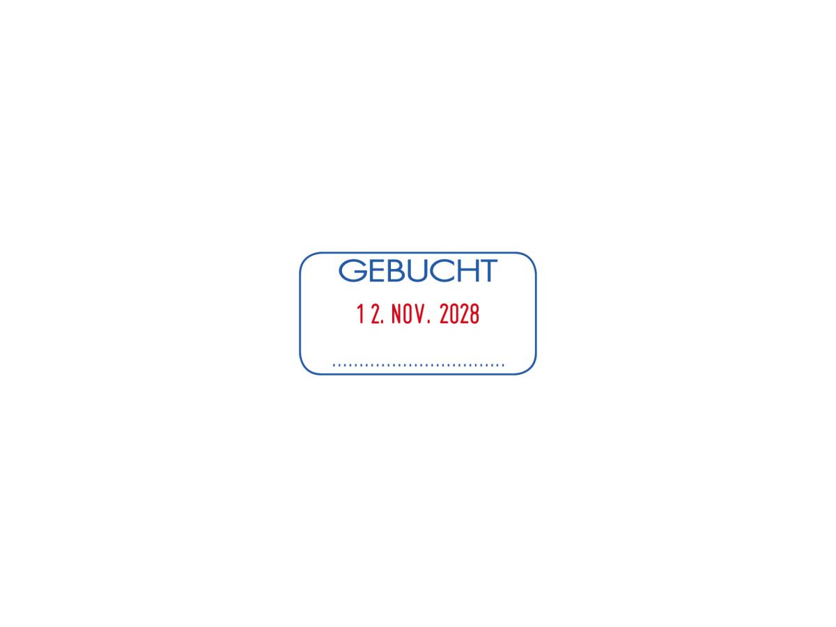 COLOP Datumsstempel Printer S260 L3 Green Line Gebucht 127789