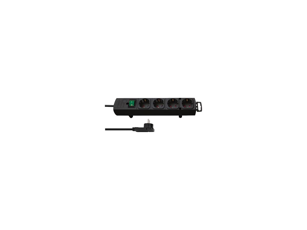 BRENNENSTUHL Steckdosenleiste Comfort-Line 1153100100 4fach sw