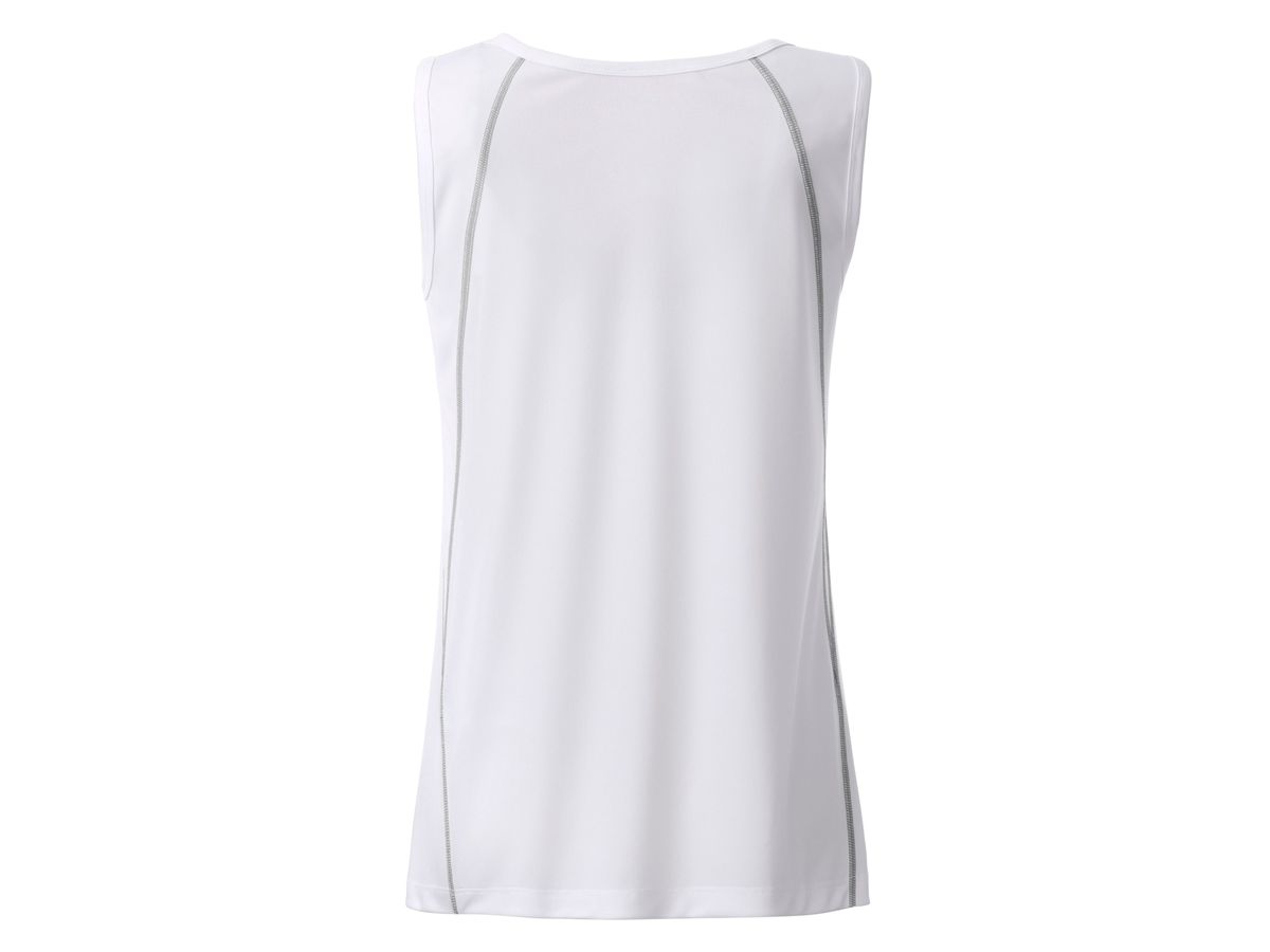 JN Ladies' Sports Tanktop JN493 white/silver, Größe L