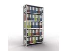 SCHULTE Büroregal GF 2000x1000x300mm mit 5 Ordnerhöhen mit Anschlagleiste