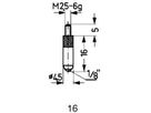 Messeinsatz f.Messuhren u.Feinz. Stahl Abb.16/16,0 mm Käfer