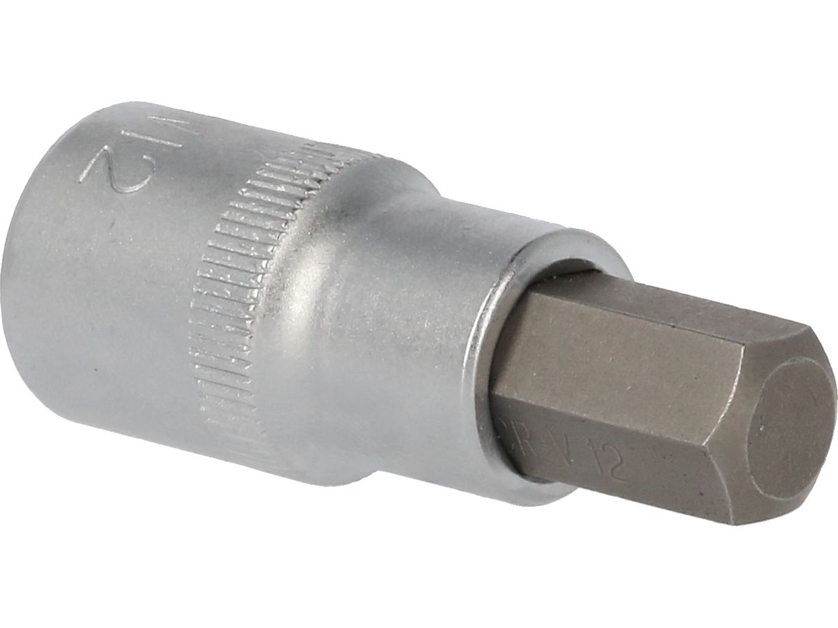 BRILLIANT TOOLS 1/2" Innen-6-Kant Schraubendreher-Einsatz, 55mm, 12mm