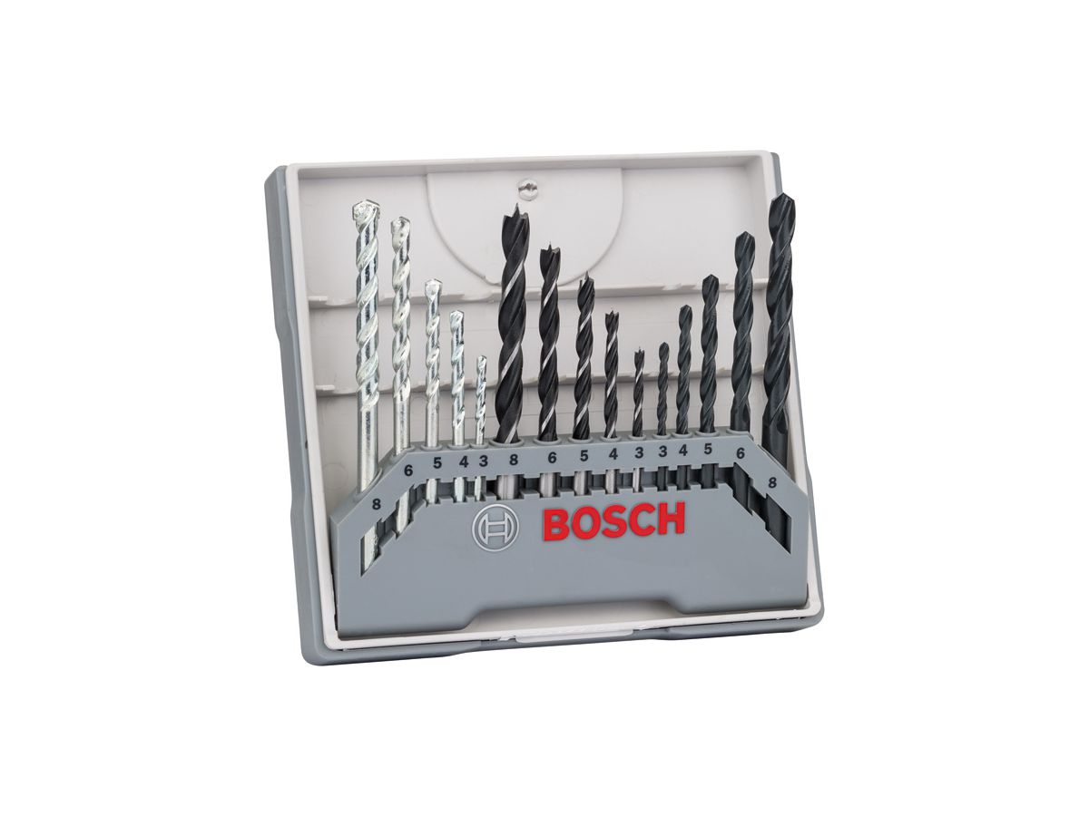 Bosch gemischtes Bohrerset 15 tlg. und Beton, 15-teilig