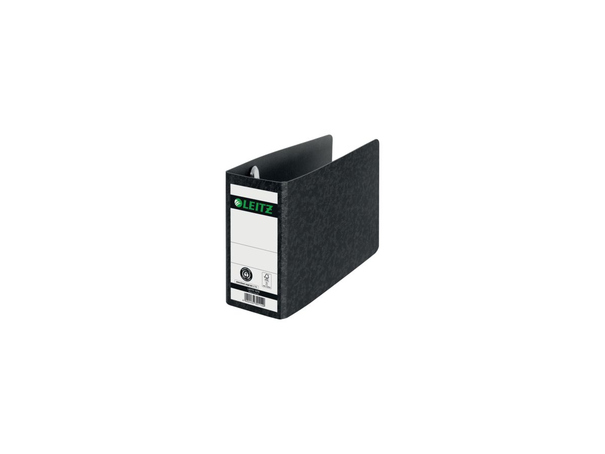 Leitz Ordner 10780000 DIN A6 quer 77mm Pappe schwarz