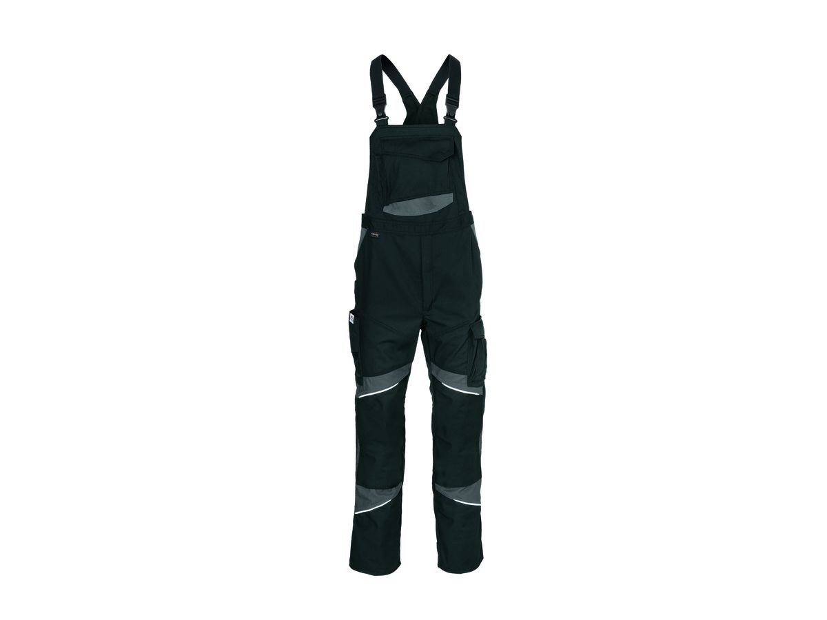KÜBLER ACTIVIQ Cotton+ Latzhose schwarz/anthrazit, Gr.23