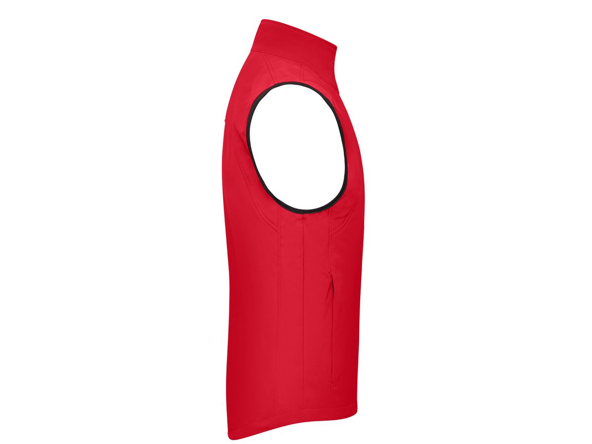 JN Mens Softshell Vest JN136 95%PES/5%EL, red, Größe XL