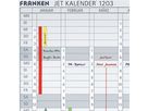 Franken Datumstreifen DS41203A 19,1x69,5cm 1-31 weiß 12 St./Pack.