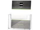 helit Prospekthalter H2352102 DIN A5 hoch 1Fach PS glasklar